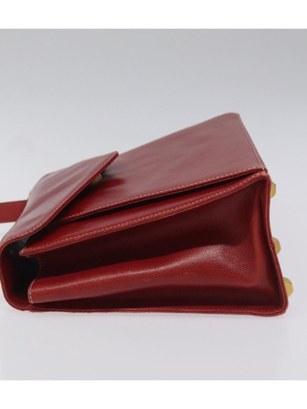 Salvatore Ferragamo Shoulder Bag Leather Red - Picture 3 of 16